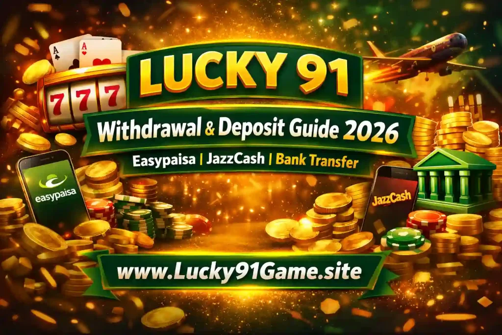 How to withdrawl and Deposit from luck 91 game